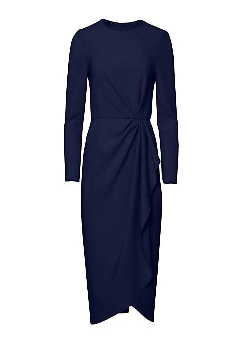 Elegant Gathered Midi Dress