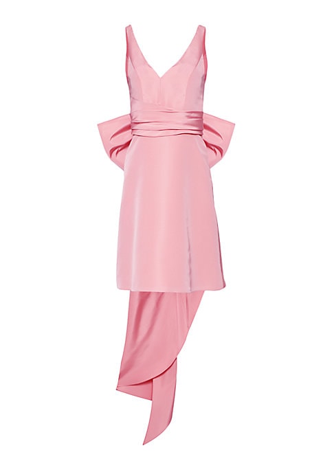 Bow Back Silk Mini Dress