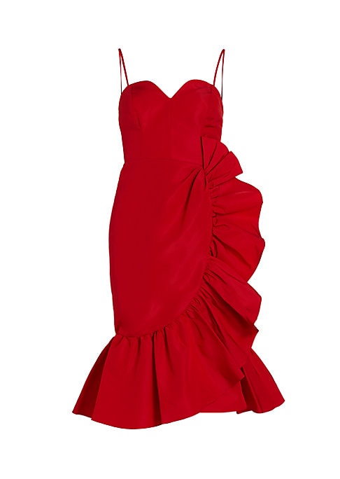Ruffled Elegance Midi Dress