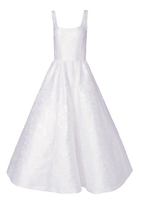 Sheer Rose Flare Dress
