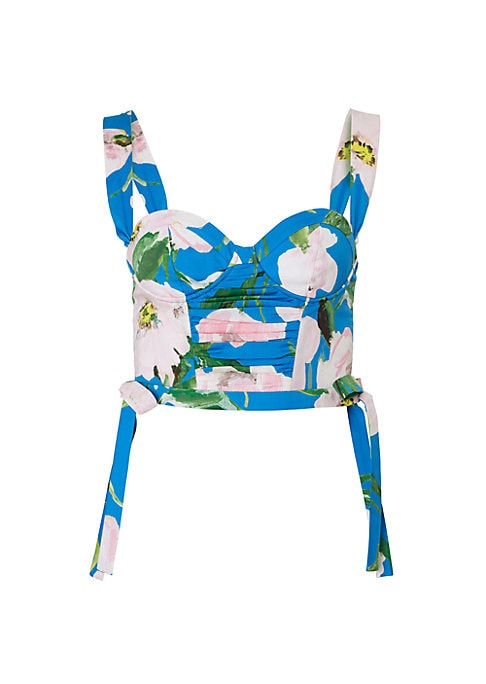 Floral Corset Crop Top