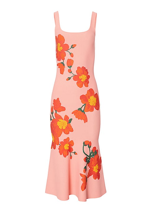 Vibrant Floral Midi Dress