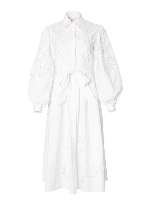 Chic Eyelet Balloon Dress