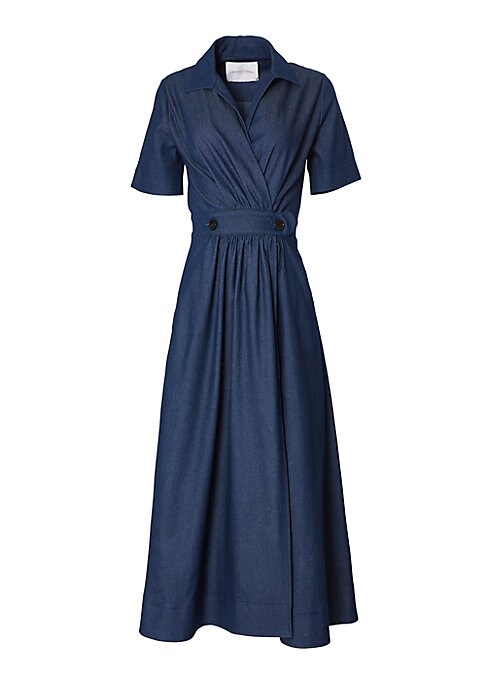 Chic Chambray Midi Dress