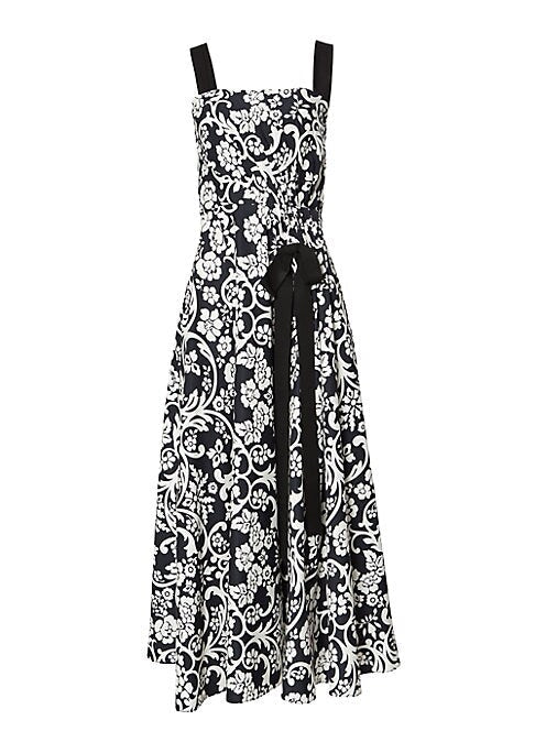 Bold Floral A-Line Dress