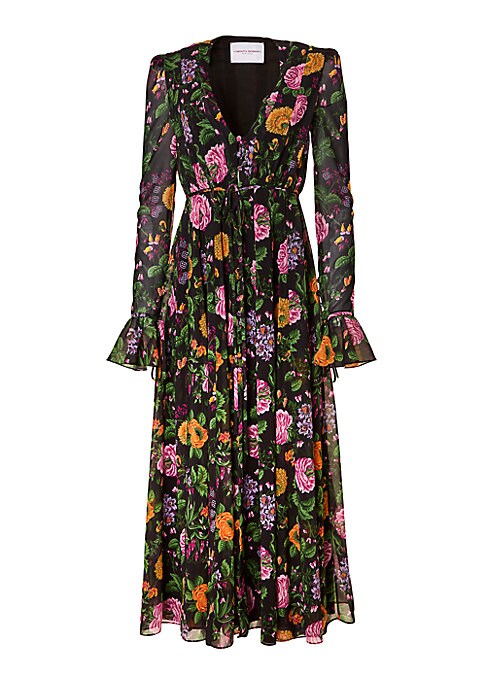 Romantic Floral Midi-Dress