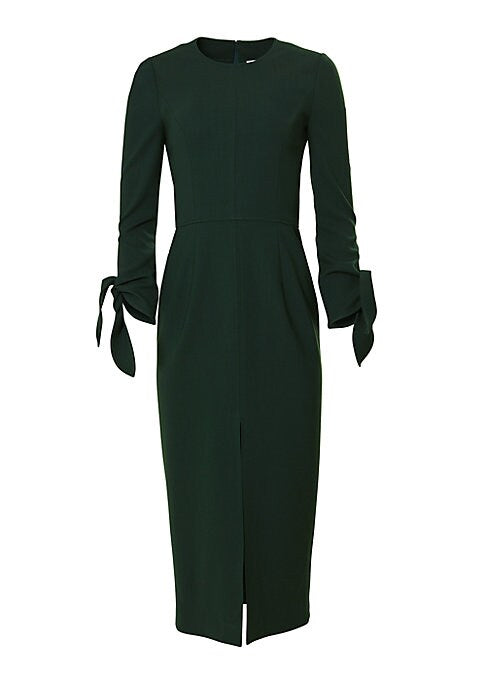 Elegant Wool Midi Dress