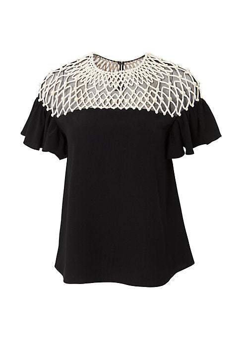 Flutter Bead Blouse