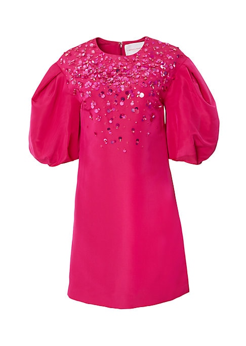 Glamorous Silk Puff Dress