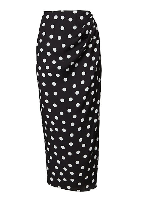 Retro Dot Wrap Skirt