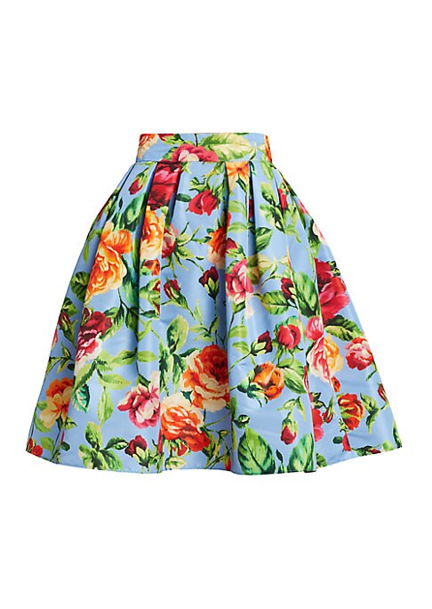 Floral Pleat Skirt