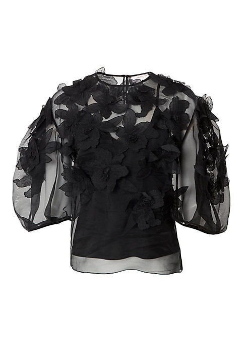 Blooming Sheer Top