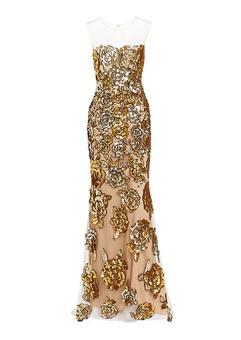 Glistening Tulle Column Dress