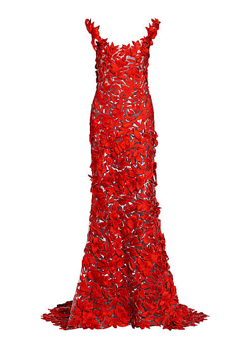 Elegant Floral Mermaid Dress