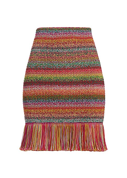 Boho Fringed Cotton Skirt