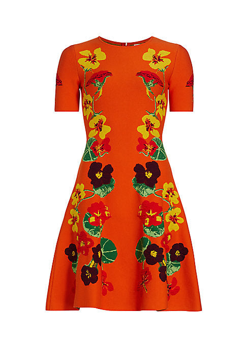 Floral Fit-and-Flare Dress