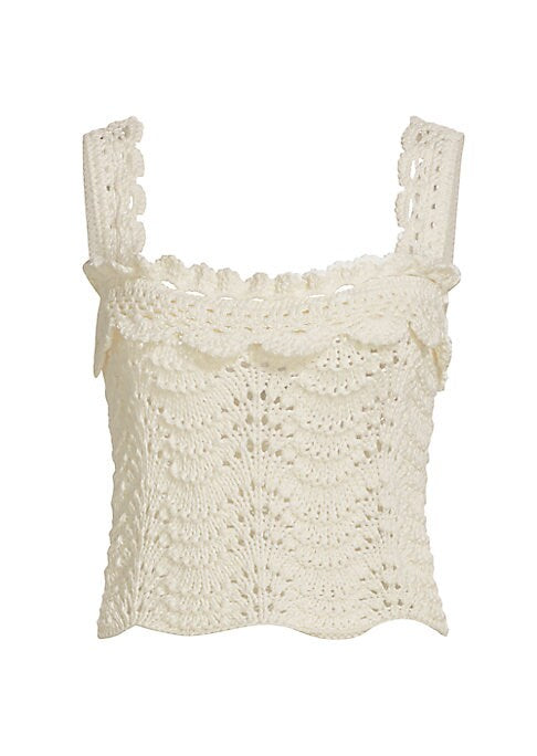 Scalloped Cotton Chic Top