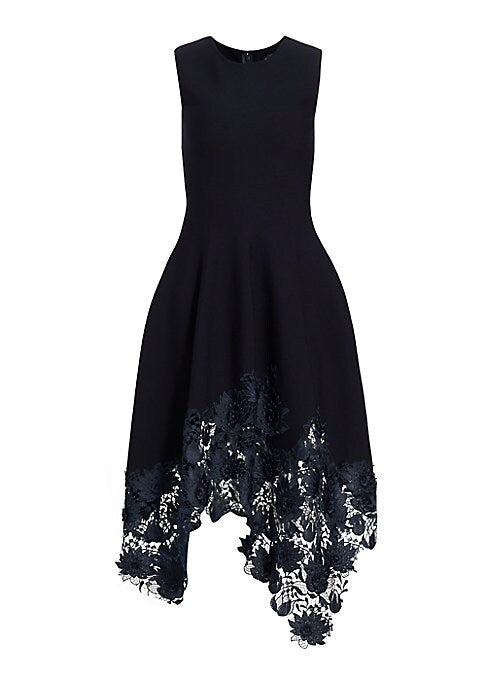 Lace Flare Midi Dress