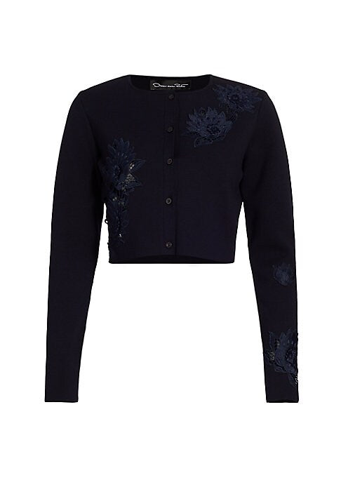 Lace-Trim Elegant Cardigan