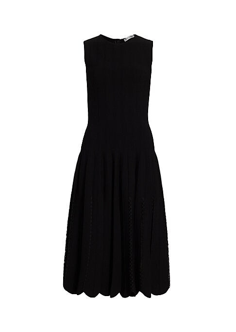 Scalloped Sheer Midi Dress