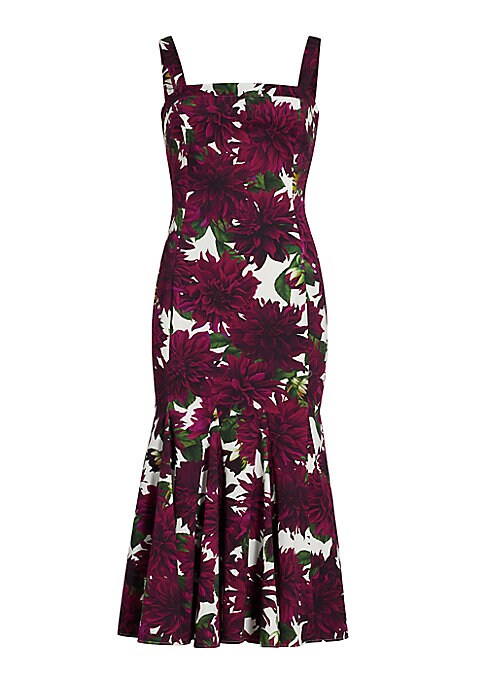 Vibrant Floral Midi Dress