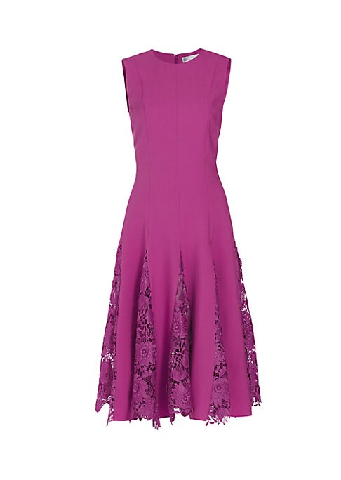 Floral Lace Flare Dress
