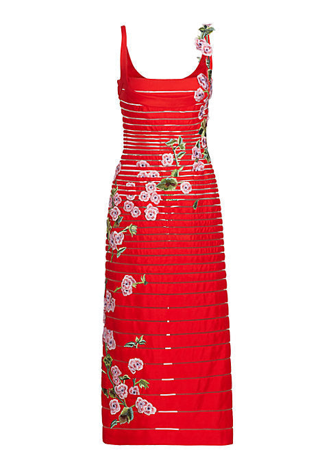 Floral Elegance Midi Dress