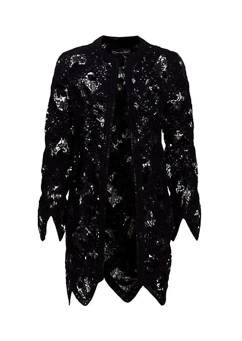 Chic Velvet Lace Jacket