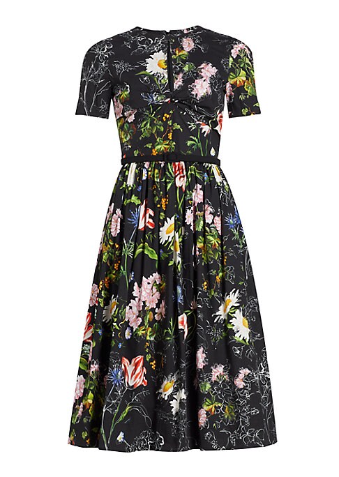 Floral Twist Midi Dress
