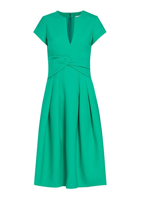 Twisted Elegance Midi Dress
