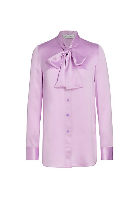Chic Silk Tie Blouse