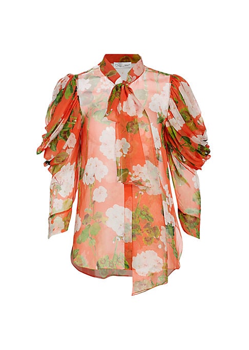 Chic Floral Chiffon Blouse