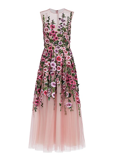 Floral Elegance Tulle Dress