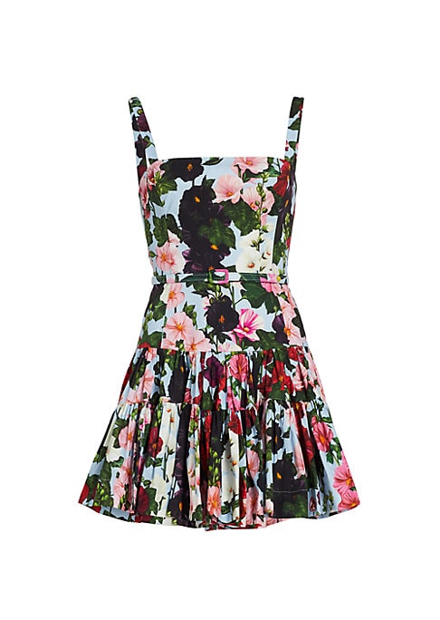 Floral Pleats Minidress