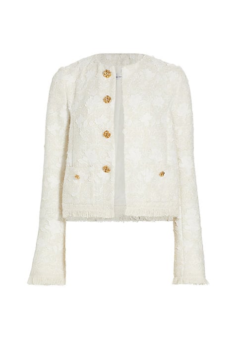 Floral Elegance Tweed Jacket