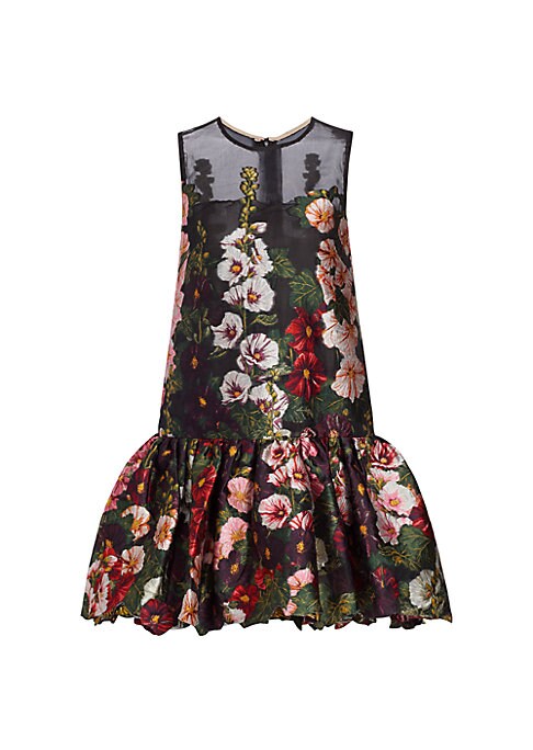 Floral Elegance Flounce Dress
