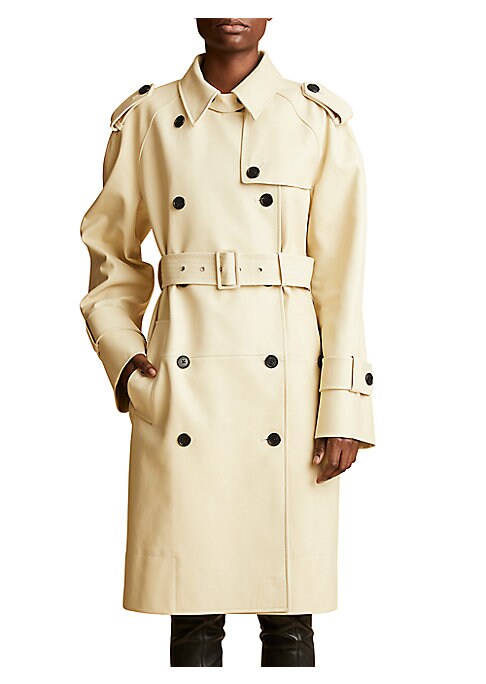 Leather Luxe Trench Coat