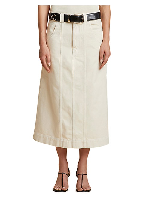 Canvas Midi Skirt Delight