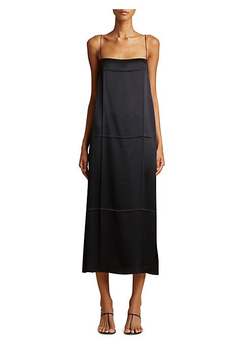 Silk Spaghetti Strap Midi
