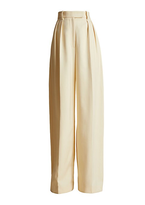 Chic Pleated Wide Trousers
