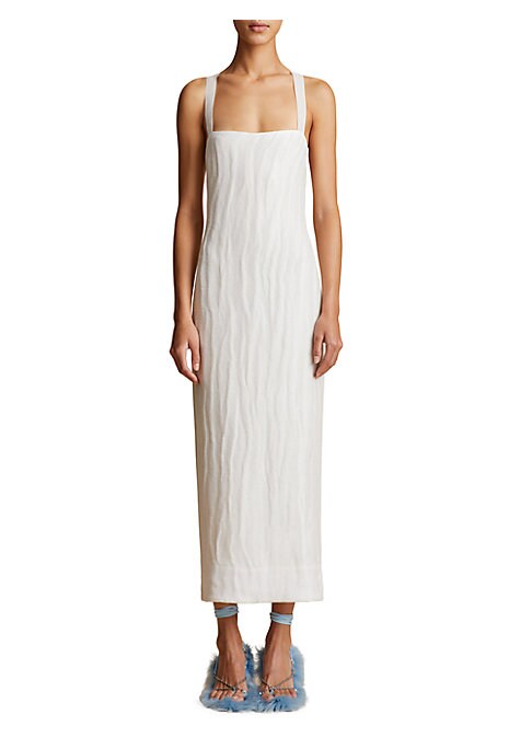 Chic Crisscross Midi Dress