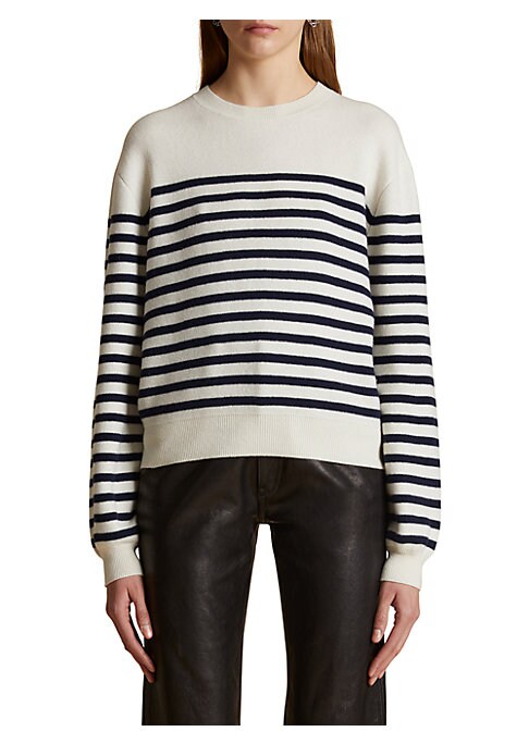 Chic Striped Cashmere Knit