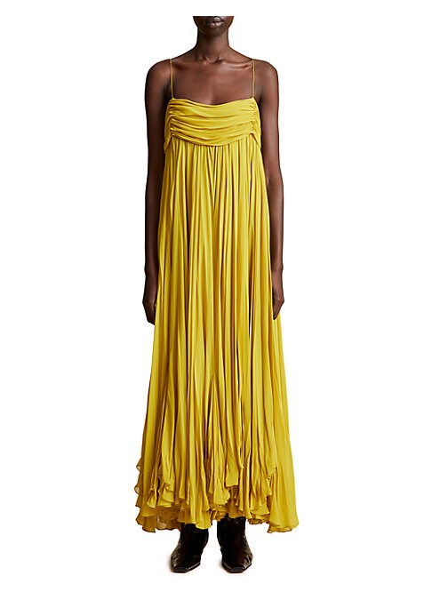 Whimsical Silk Maxi Dress