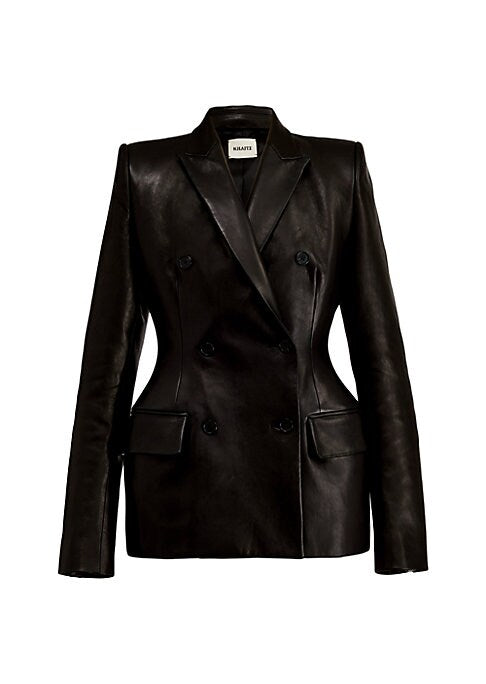 Glam Leather Blazer