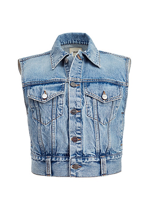 Classic Denim Sleeveless Vest