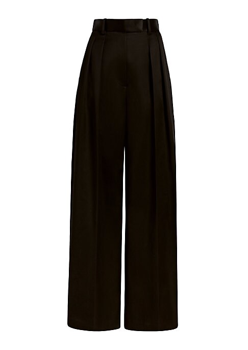 Chic Pleated Wide-Leg Trousers
