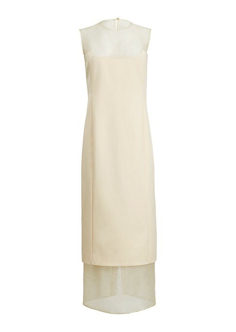 Sheer Elegance Midi Dress