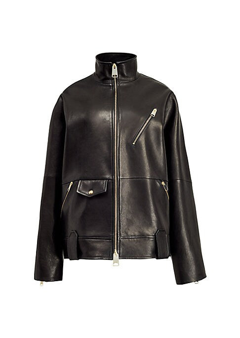 Luxe Leather Utility Jacket