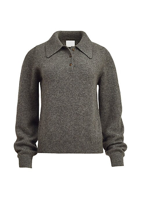 Cashmere Polo Knit Sweater