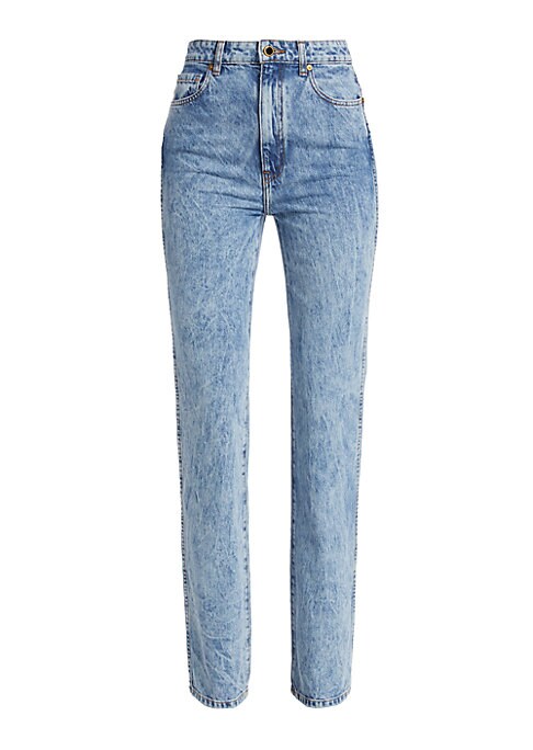 Chic Mid-Rise Denim Trousers